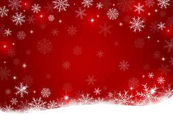 Christmas background design of snowflake with copy space vector illustration
