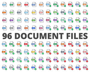 Document File Type Format colored