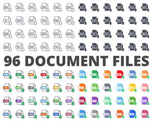 Document File Type Format download vector