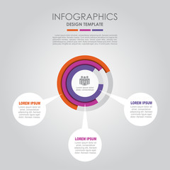 Infographic template. Can be used for workflow layout, diagram, business step options, banner, web design.