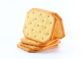 pastry, biscuit,  cookies isolated white background