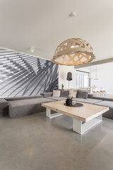 Handmade wooden lampshade