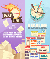 Business Work Deadline Vertical Banners 