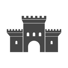 Castle Silhouette - Illustration, Castle icon