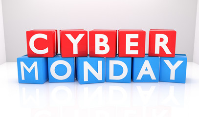 Cyber Monday 3D text