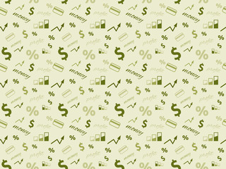 Business and finance seamless pattern.Seamless money pattern