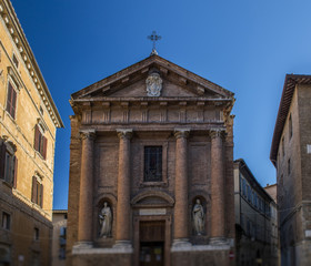 Fototapeta na wymiar Saint Christopher Church in Siena, Italy