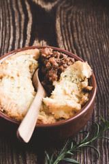 Shepherd's pie, traditional British dish
