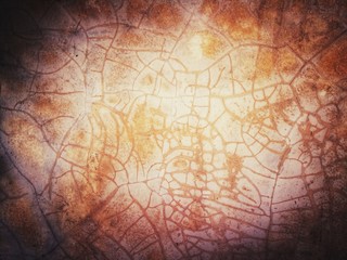 texture of cement split up orange color, retro style color