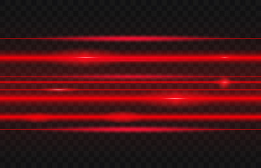 Abstract  laser beams. Isolated on transparent black background. Vector illustration, eps 10