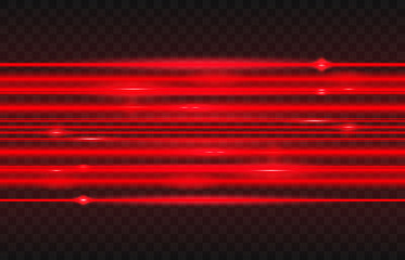 Abstract  laser beams. Isolated on transparent black background. Vector illustration, eps 10