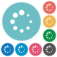 Preloader symbol flat round icons