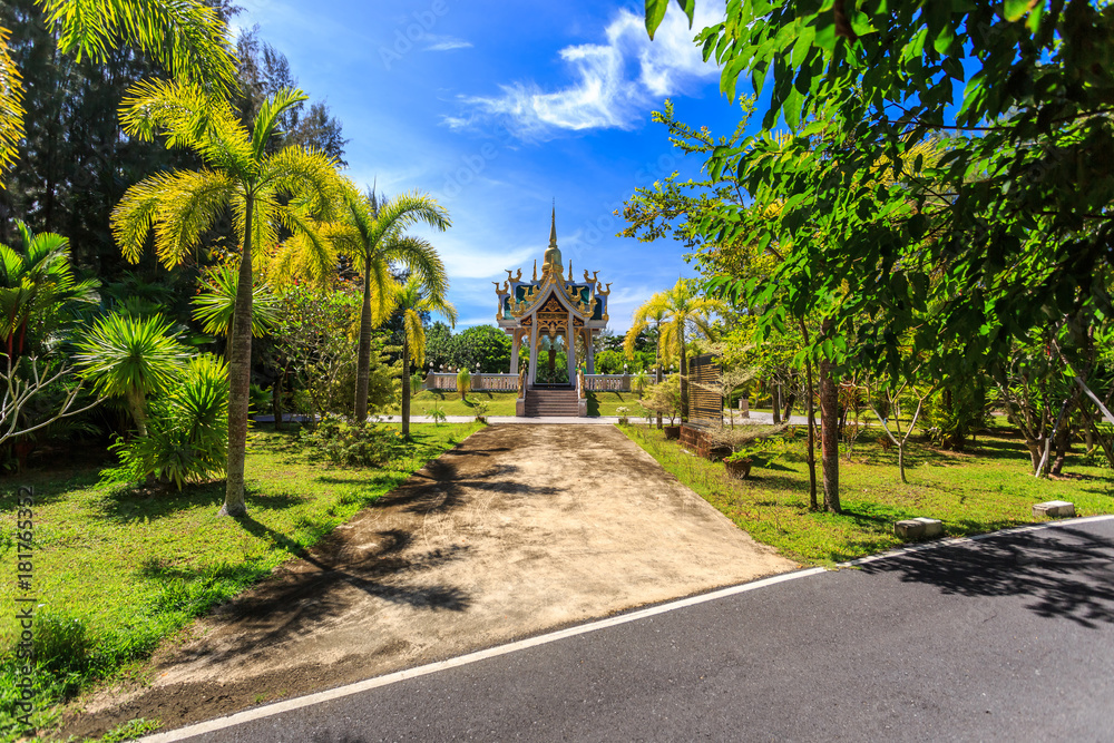 Wall mural Wat Mai Khao temple. Phuket Thailand