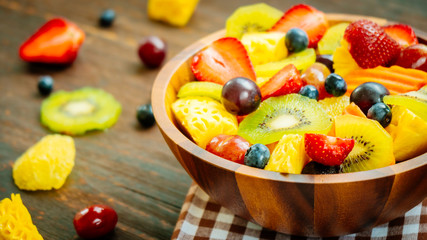 Mixed and assorted fruits