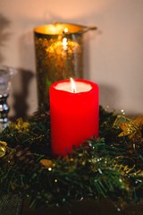 Christmas candles and decoration