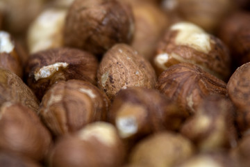Haselnüsse - Makroaufnahme