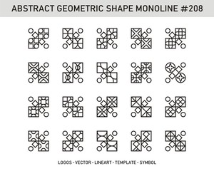 Modern Geometric set. Artline shapes. Stock vector Design.