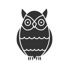 Owl glyph icon