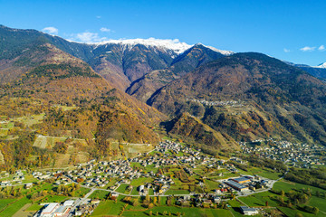 Valtellina (IT) - Pedemonte - Ronco - Villapinta - Vista aerea