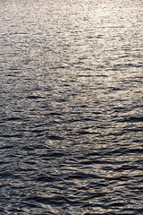 the concept of relax in the sea reflex of the golden sun