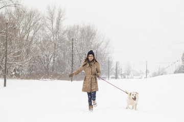 Going for a walk in the snow