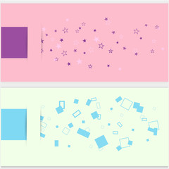 Fototapeta premium Vector abstract background with flat design