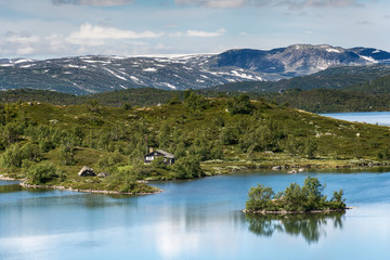 Fototapeta na wymiar Sløddfjorden lake, Norway