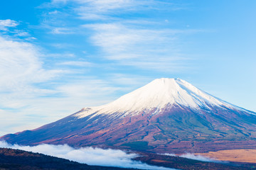 The Mt.Fuji.Shot in the early morning.The shooting location is Lake Yamanakako, Yamanashi prefecture Japan.
