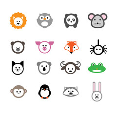 Animals set. Vector illustration.