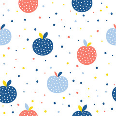 Abstract handmade umbrella and drop seamless pattern background. Childish handcrafted wallpaper for design card, baby nappy, diaper, scrapbook, holiday wrapping paper, textile, bag print, t shirt etc.