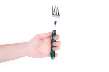 fork in hand