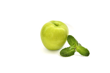 Apple on a white background
