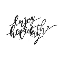 Obraz premium Handdrawn lettering Christmas