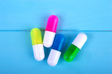 medicines in capsules