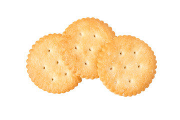Cracker isolated on white background