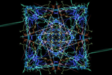 Abstract symmetrical light.