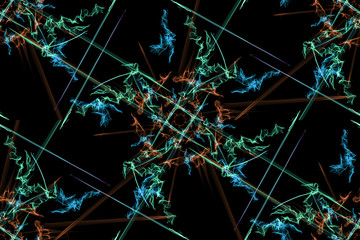 Geometric abstract background. Digital art.