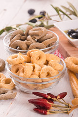 Italian taralli. 