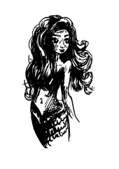 zeemeermin digitale kunst