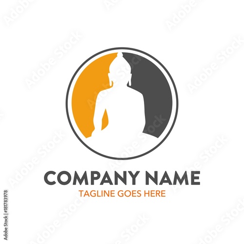 Buddha Logo Template Ilration Vector Editable Stock Image Buddha Logo Template Ilration Vector Editable