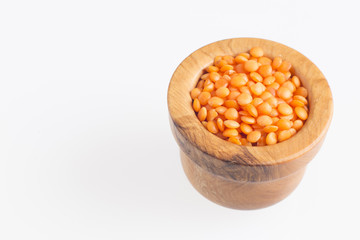 Raw red lentil - Lens culinaris