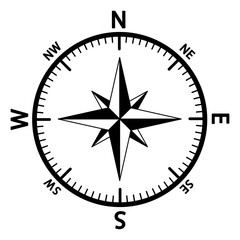 The emblem of the compass rose.