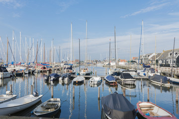 Fototapeta premium Marken Marina. Marken island Waterland, Netherlands..