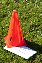 Fitness Cone with note