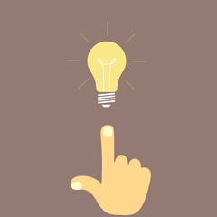 New idea icon vector. Business. Free space for test