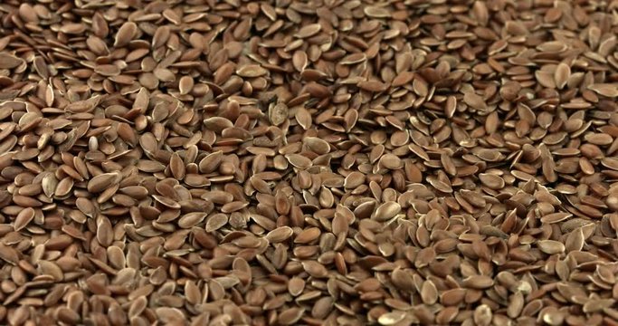 Heap of linseeds