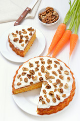 Homemade carrot cake