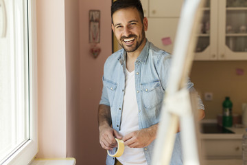 Painting the house