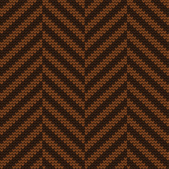 Festive Sweater Design. Seamless Knitted Pattern