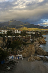 Nerja, famous resort on Costa del Sol, Malaga, Spain